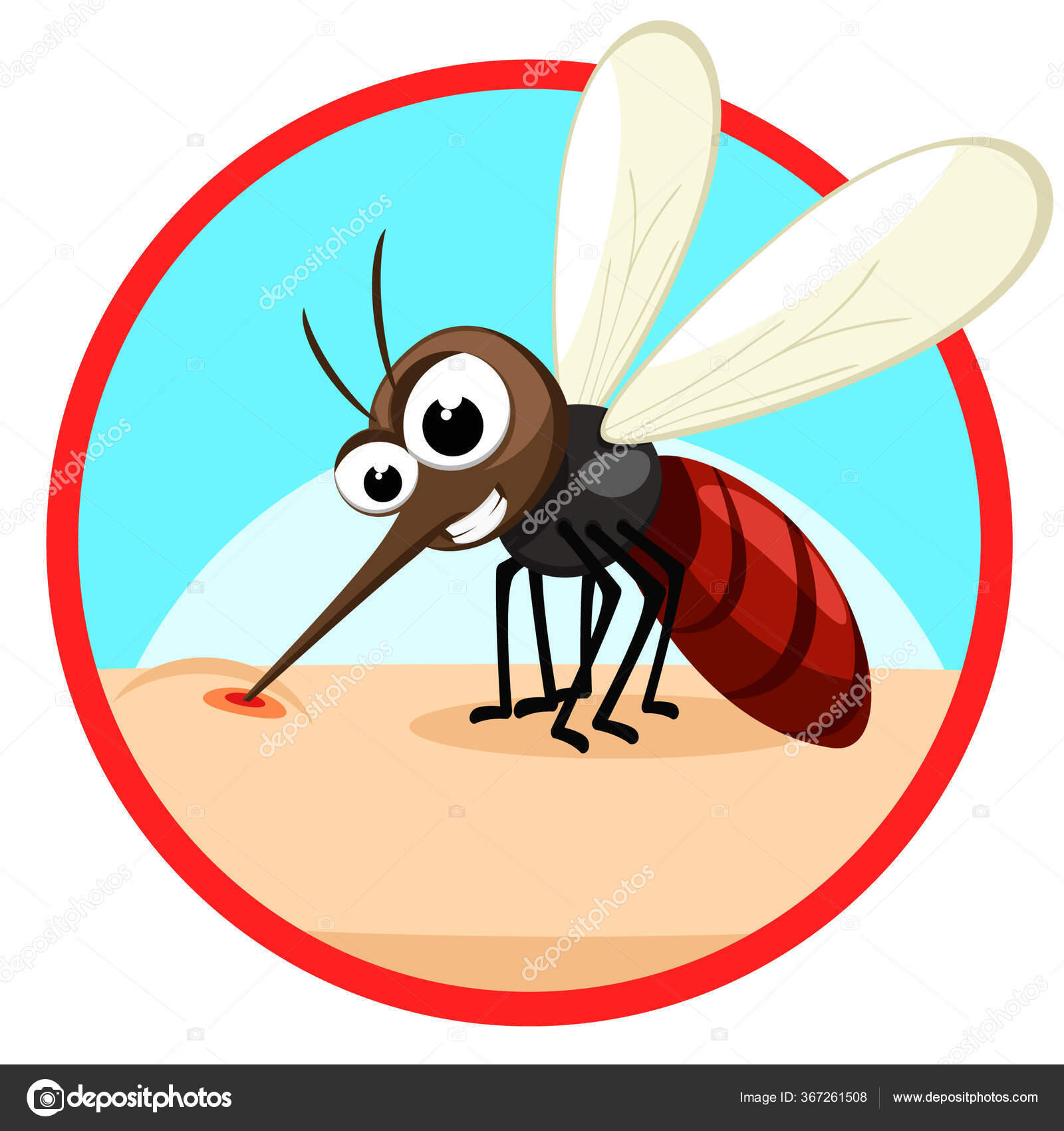 Mosquito bites Vector Art Stock Images | Depositphotos