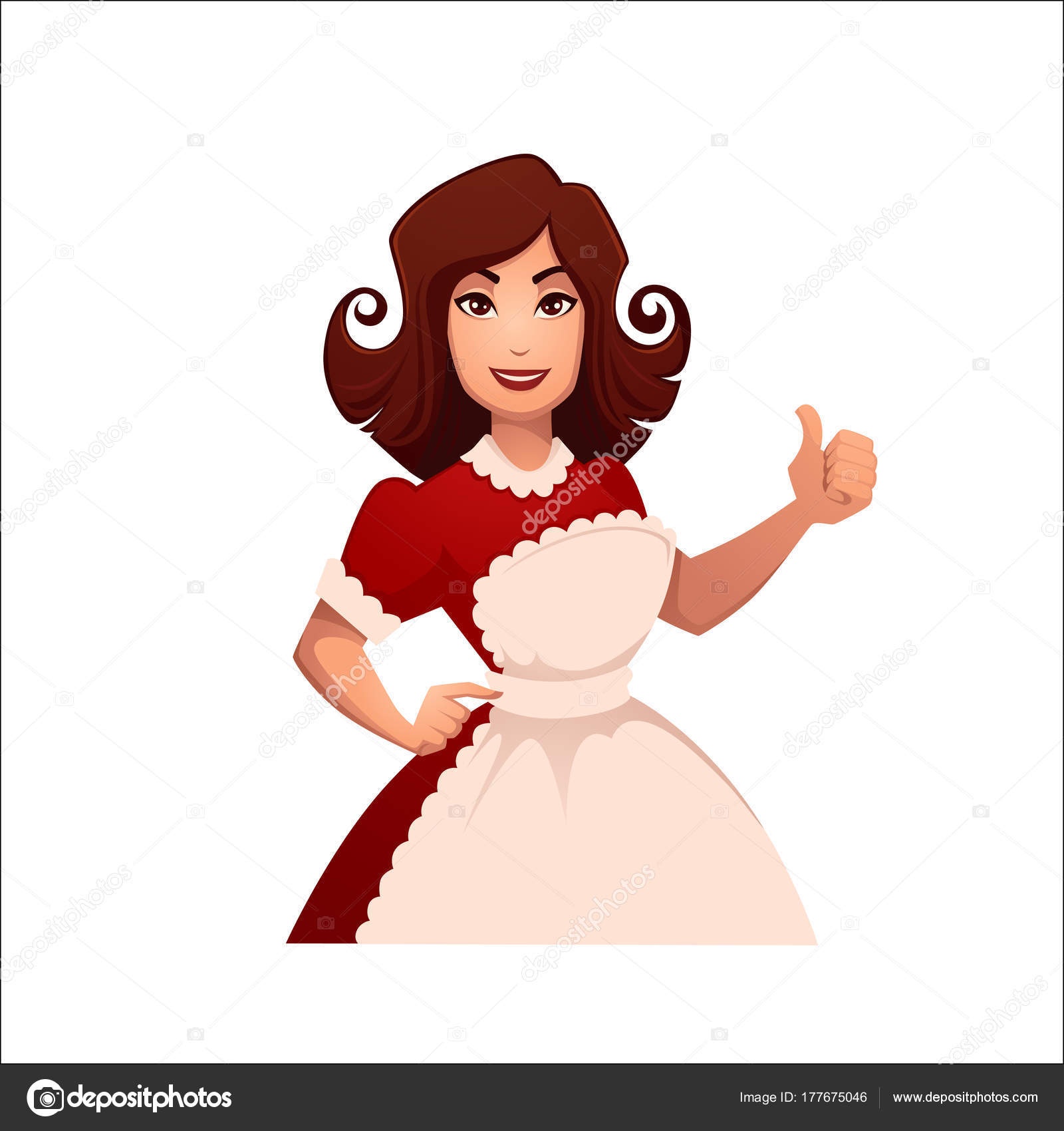 アメリカン レトロ 女性 Vector Art Stock Images Depositphotos