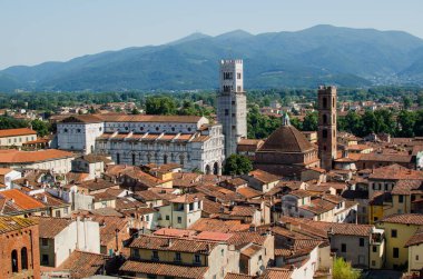 Lucca Panoraması ile Lucca cathedral