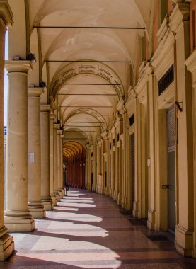 İyi bilinen bir Bologna görünümünü 