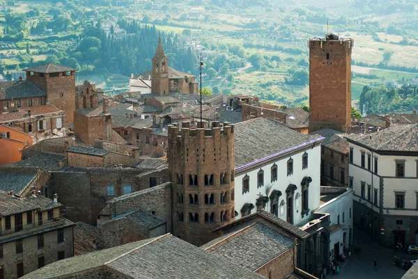 Panoramautsikt över Orvieto, Italien — Stockfoto