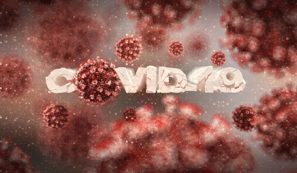 Koronavirus na světě. Novel coronavirus 2019-nCoV. Koncept koronavirové karantény. Pandemic Novel Coronavirus epidemie covid-19 2019-nCoV. 3D vykreslení. — Stock fotografie
