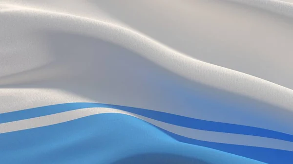 Drapeau de la région russe images - Le drapeau de la République d'Altaï. Bannière ondulée Illustration 3D . — Photo