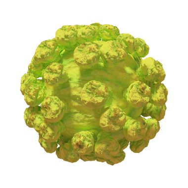 3D illüstrasyon - Coronavirus salgını, Covid-19 virüsünün sağlığını tehdit etmesi, yaygın gripten daha ciddi hastalıklara neden olabilir