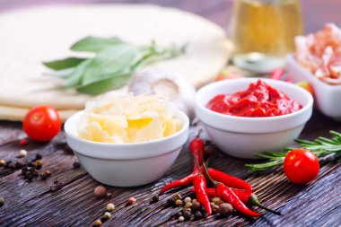 pizza tablo için malzemeler