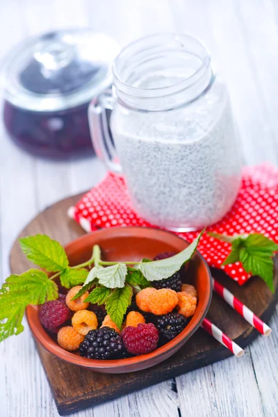 Chia Mjölkpudding — Stockfoto