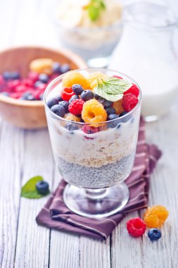 Chia süt puding