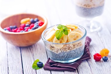 Chia süt puding