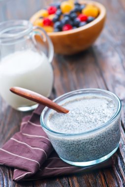 Chia süt puding