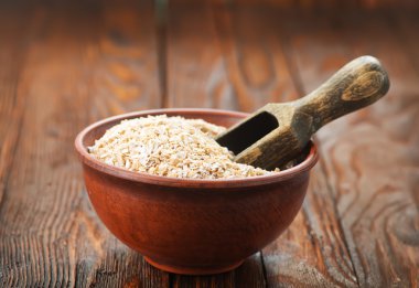 oat bran in bowl clipart