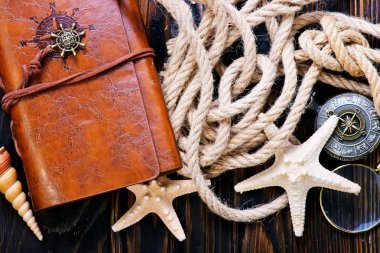 Tahta masada seyahat öğeleri