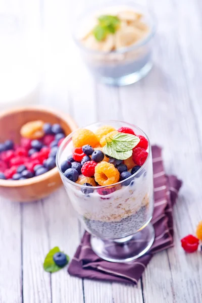 Budín de leche de chía — Foto de Stock