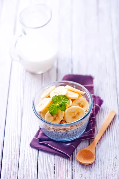 Budino al latte di chia — Foto Stock