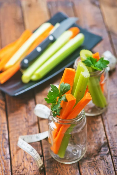 Морковь с сельдереем — стоковое фото