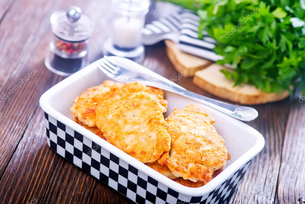 chicken cutlets in bowl