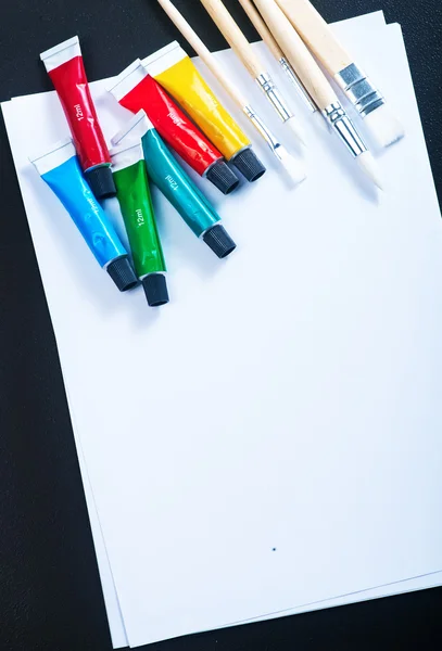 School supplies on table — Stock Photo, Image