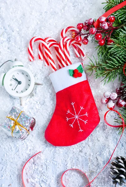 Candy canes christmas decoration — Stock Photo, Image