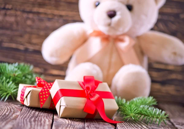 Cajas para regalos decoraciones de Navidad —  Fotos de Stock