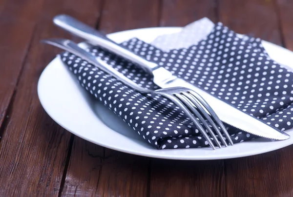 Place setting on table — Stock Photo, Image