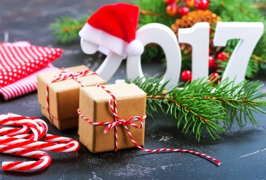 Noel arka plan, Dekorasyon  