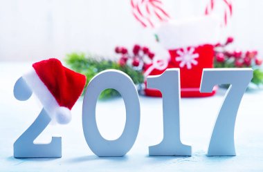 Yeni 2017 yılı, Noel arka plan