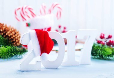 Yeni 2017 yılı, Noel arka plan