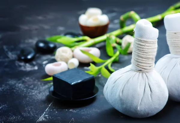 SPA objects on a table — Stock Photo, Image