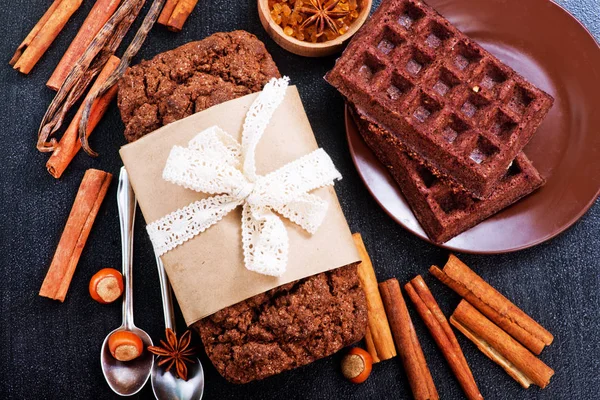 Torta al cioccolato con spezie — Foto Stock