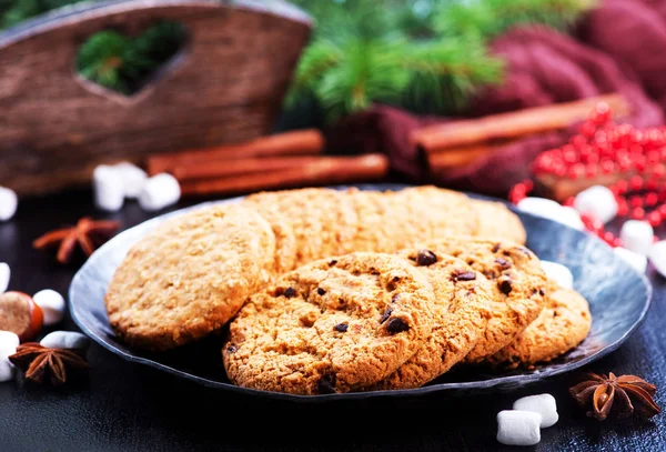 Biscotti di Natale sul piatto — Foto Stock