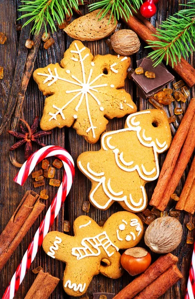 아로마 향료와 함께 크리스마스 쿠키 — 스톡 사진