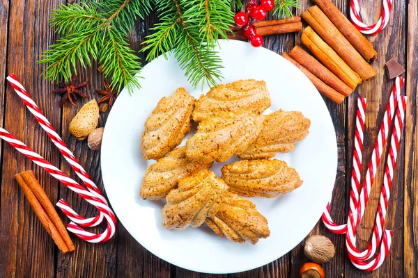 Рождественское печенье с ароматом специй — стоковое фото