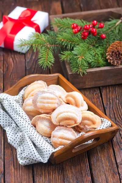 Christmas cookies with creame — Stock Photo, Image