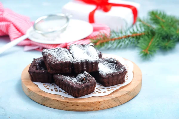 Pasteles dulces para la cena de Navidad —  Fotos de Stock