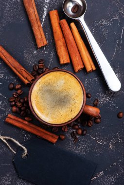 Kahve Kupası fasulye ile