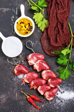 ördek kalpleri ve baharatlar