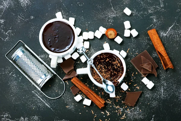 Cokelat panas dalam cangkir — Stok Foto