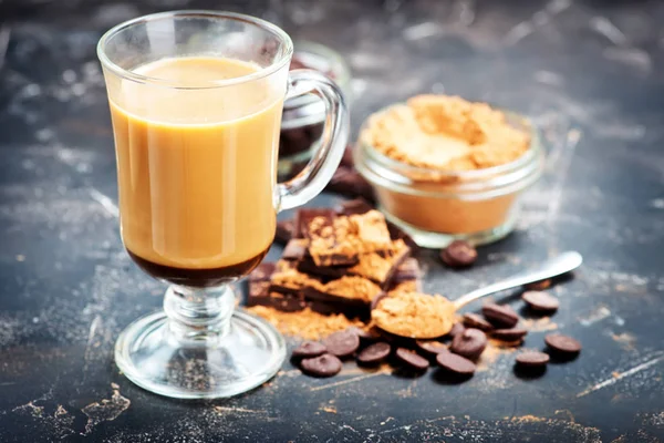 Chocolade repen en cacao drankje — Stockfoto