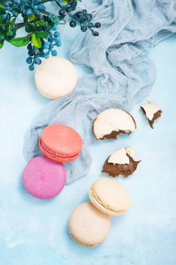 Tablo renkli macaroons
