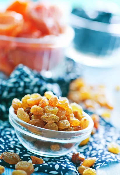 Dry fruits in bowls — Stock Photo, Image