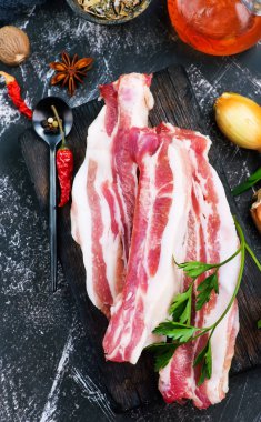 çiğ et dilimlenmiş