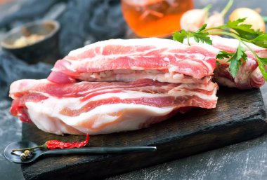 çiğ et dilimlenmiş