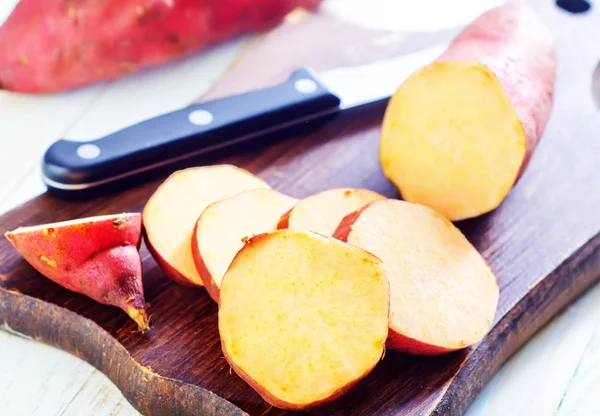 Slices of sweet potato — Stock Photo, Image