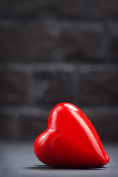 Shiny red heart — Stock Photo, Image