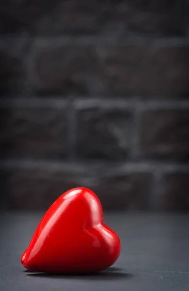 Shiny red heart — Stock Photo, Image