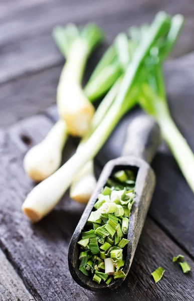 Dry green onion — Stock Photo, Image