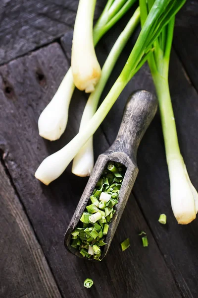 Dry green onion — Stock Photo, Image