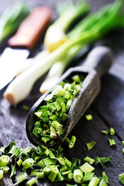 Dry green onion — Stock Photo, Image