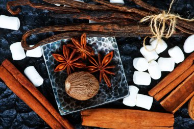 bir tabloda Aromatik baharatlar