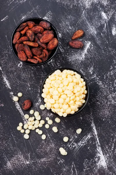 Masło kakaowe i fasoli — Zdjęcie stockowe