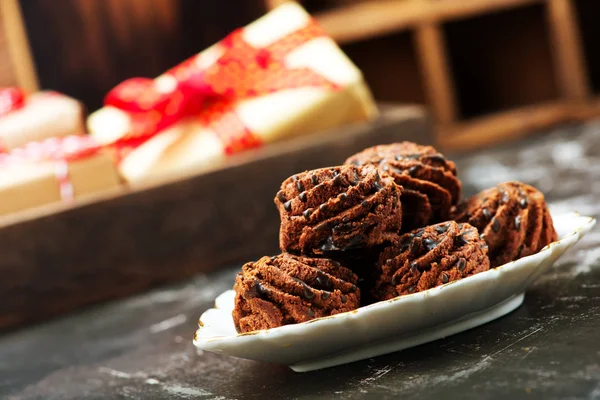 Čokoládové bonbony v desce — Stock fotografie